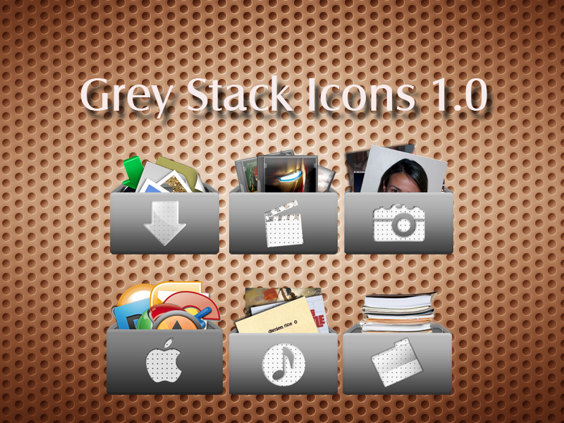 Grey Stack Icons