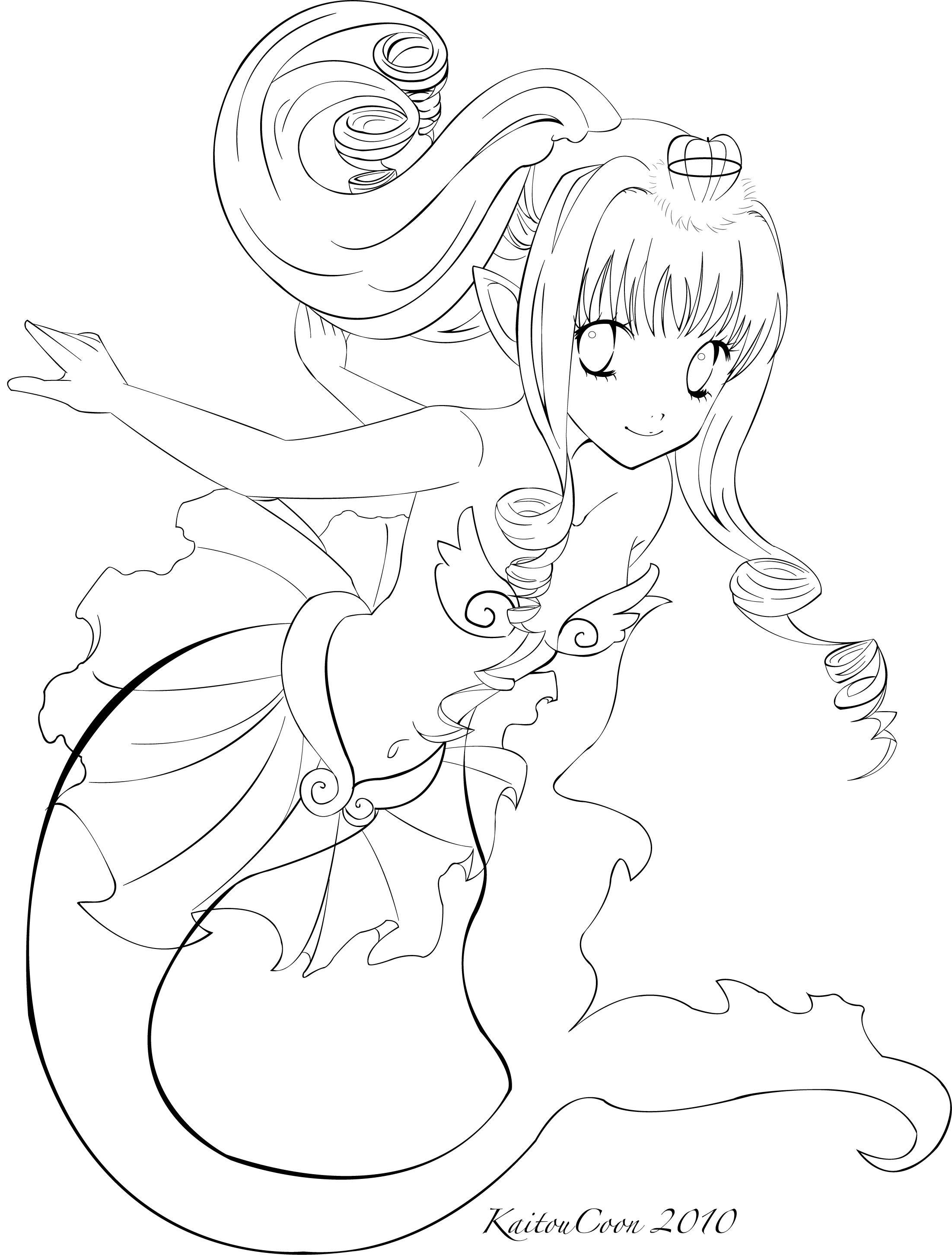 Mermaid Trade Lineart