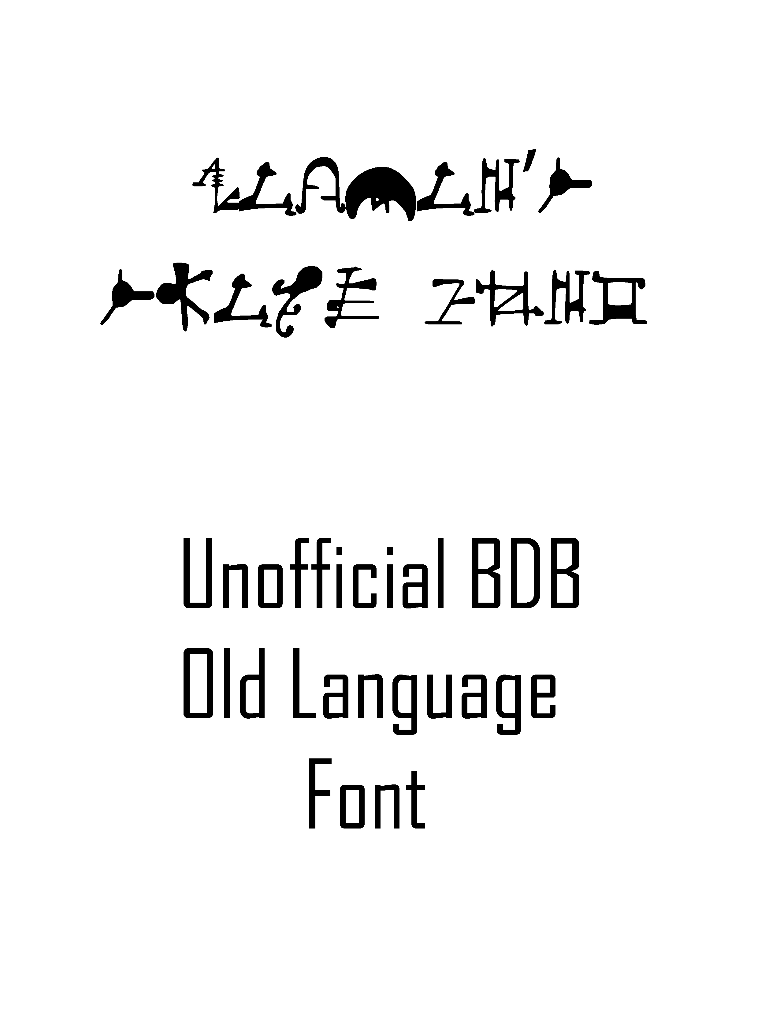 BDB Font