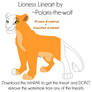 Lioness Linearts by Polaris-the-wolf