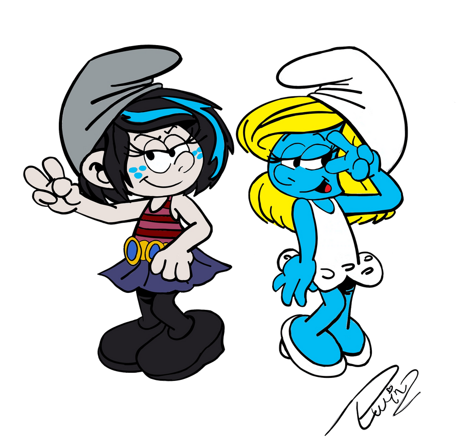 Vexy And Smurfette whit New Haircut!!! by Wiccatwolf on DeviantArt