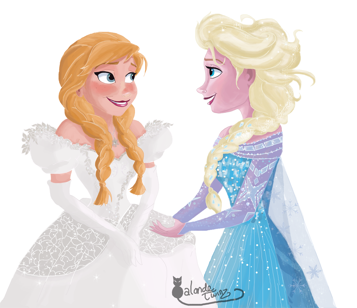 Anna and Elsa Ouat Anna's Wedding Dress by Wiccatwolf on DeviantArt