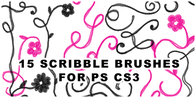 15 scribble brushes for ps cs3