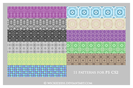11 PS CS2 Patterns by wickedjess