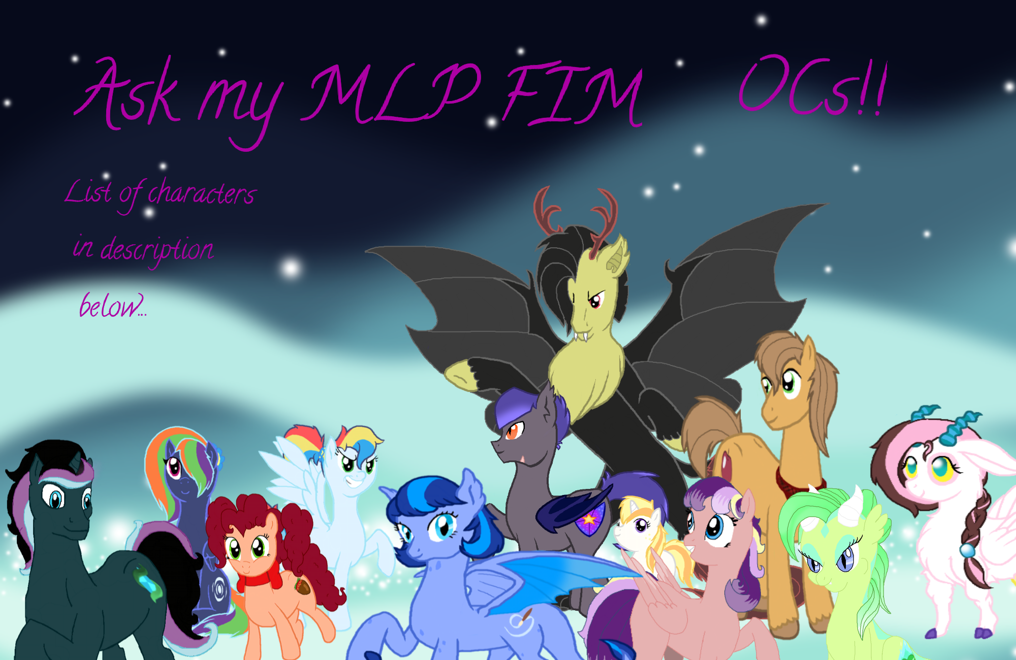 Ask my MLP FIM OCs!!