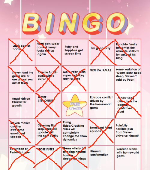 Steven Bomb 2.0 Bingo