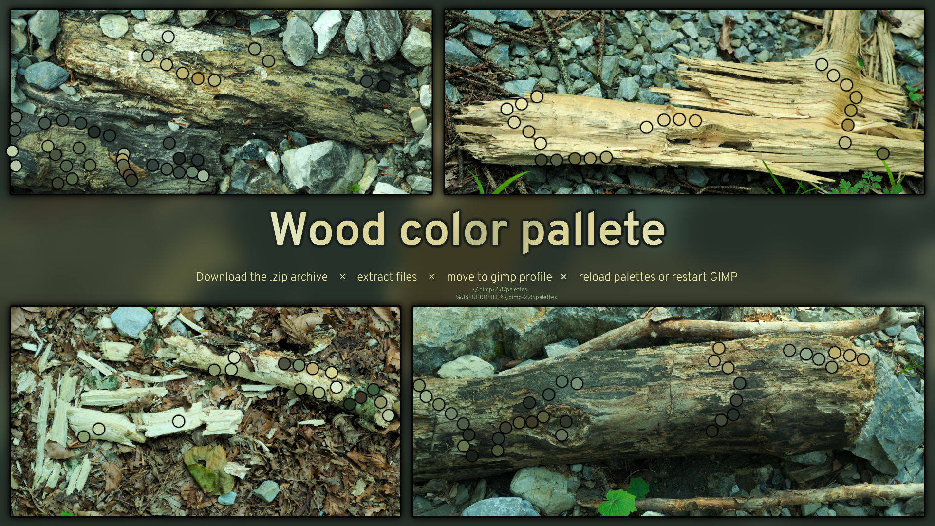 Wooden colors | GIMP color palette