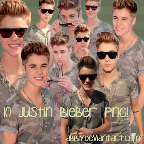 Pack png 10 - Justin Bieber