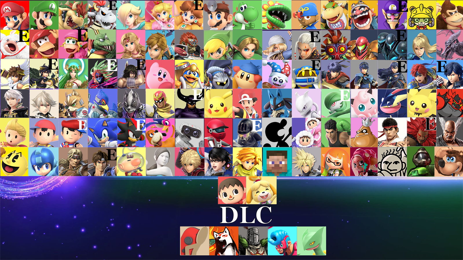 Smash Ultimate. Ultimate Roster by Grandbull on DeviantArt