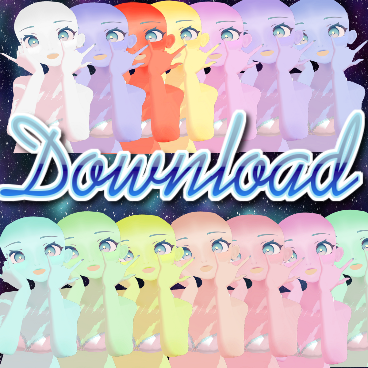 Mmd Sour Ishoku Hada Multicolor Skin Texture Dl By Lunarwing0 On Deviantart