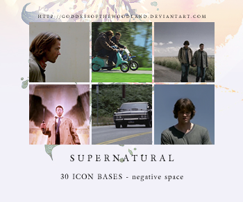 Supernatural icon bases - negative space