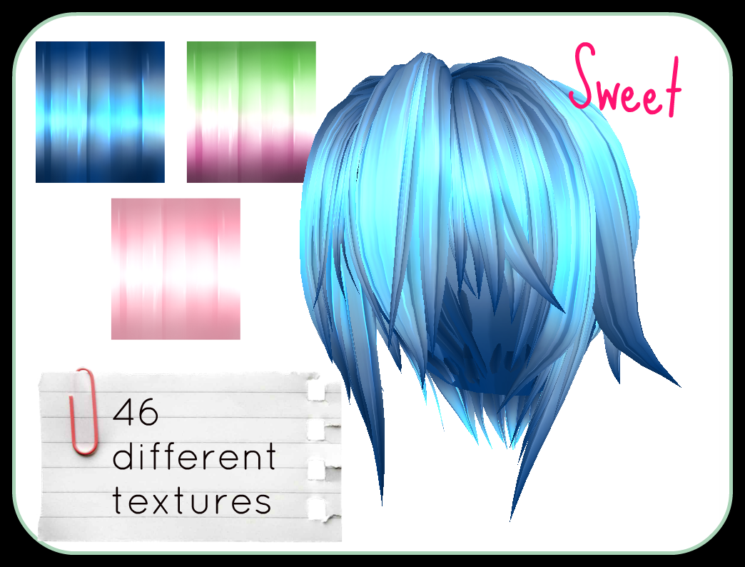 Sweet MMD Hair Textures