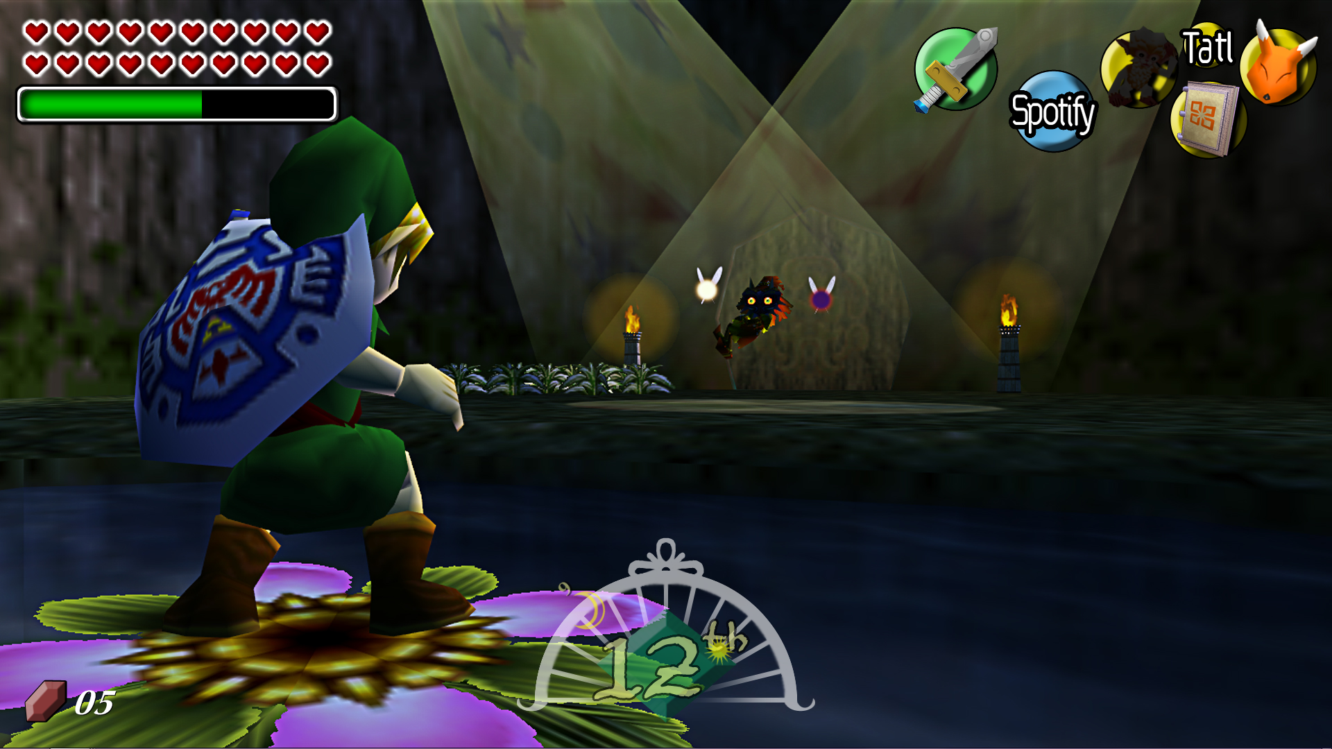 If Ocarina of Time had Majora's Mask's Hud by ryanly64 on DeviantArt