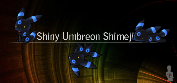 Shiny Umbreon Shimeji by Youko-Chan