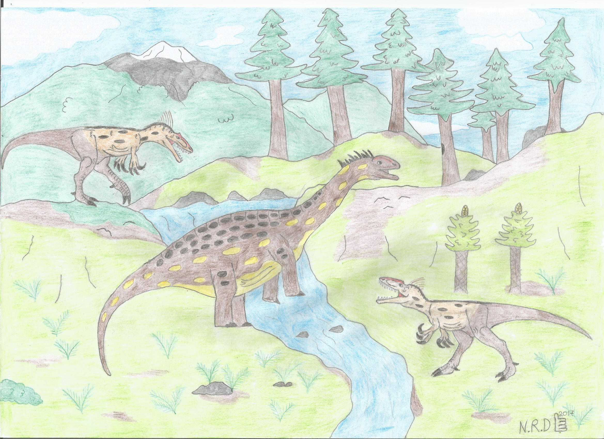 Australovenators vs Diamantinasaurus