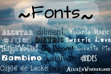 Pack de Fonts