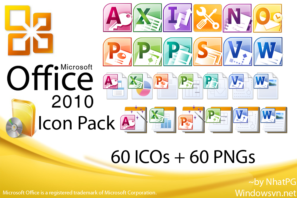 Microsoft Office 2010 Iconpack By Nhatpg On Deviantart
