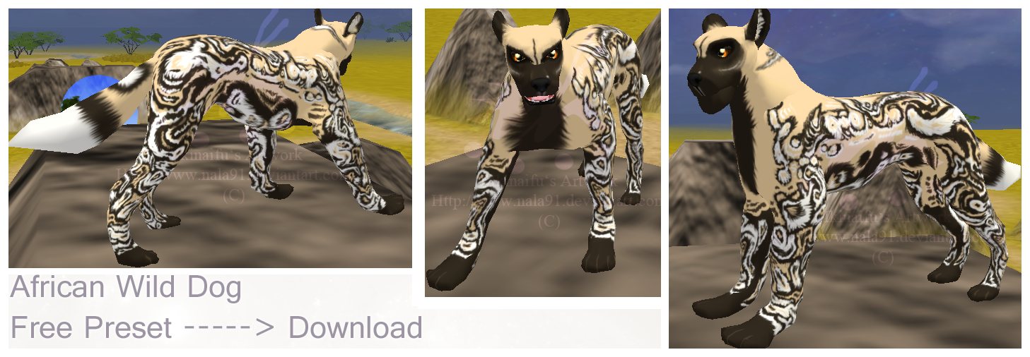 Free Preset - African Wild Dog by Nala91 on DeviantArt