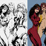 Three hot ladies from Marvel - Flats