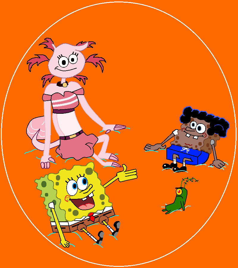 Spongebob Plankton Spongebrown Penny As Teamwork By Sbplankton On Deviantart
