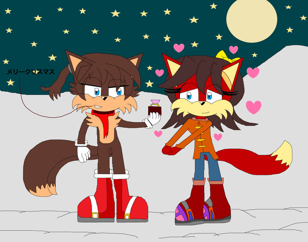 Tails x Fiona Christmas by DarkCatTheKhajjit on DeviantArt
