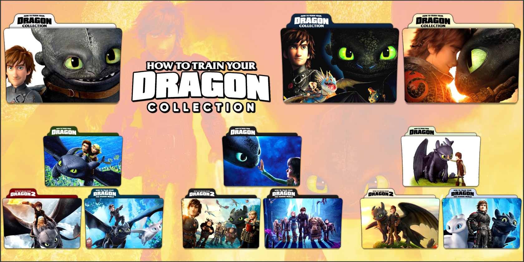 How To Train Your Dragon Series Folder Icons by AckermanOP on DeviantArt