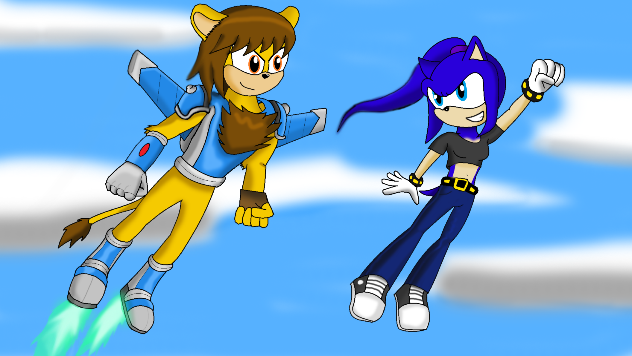 Cyo flying with Nebula Remake by CyotheLion on DeviantArt