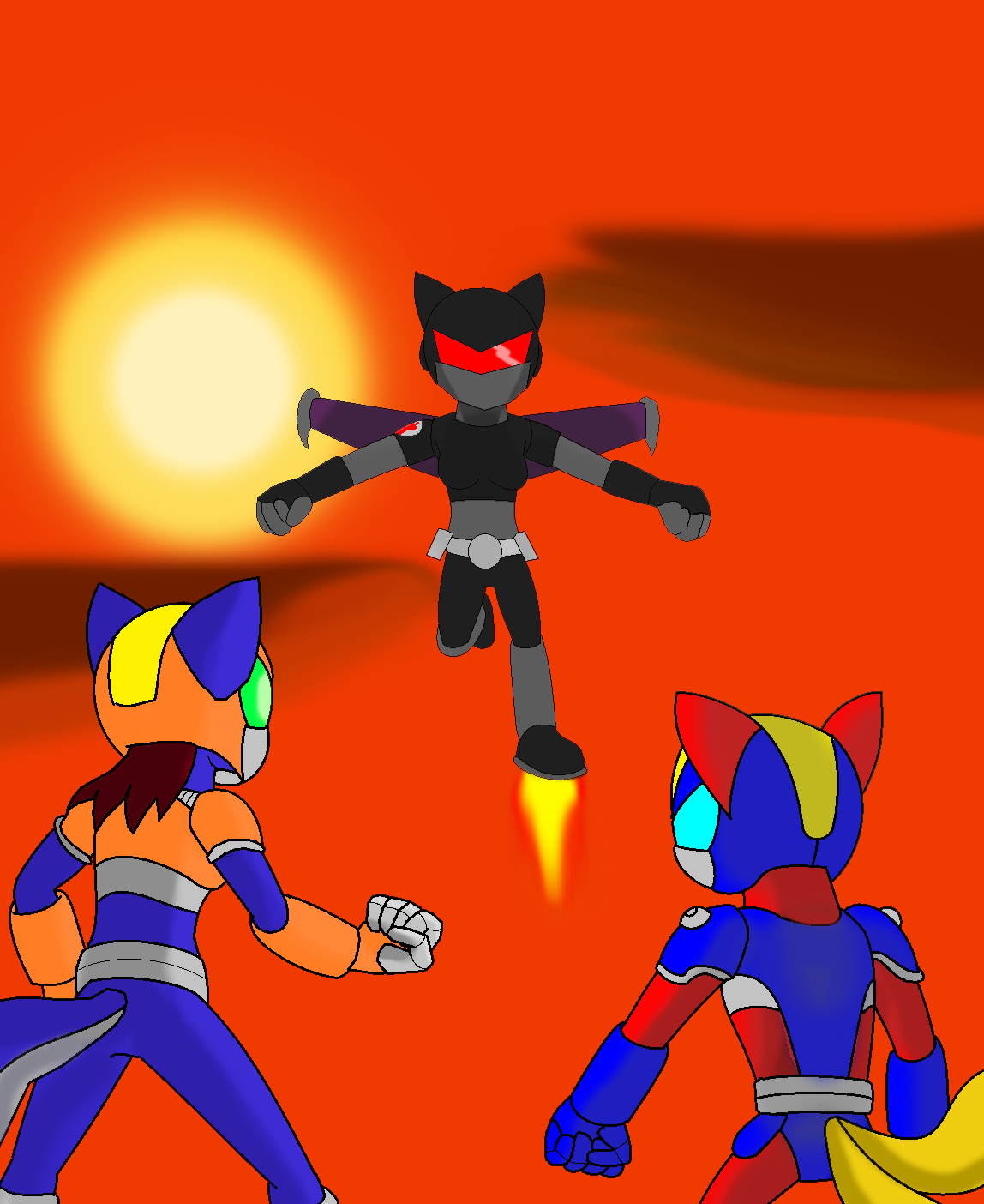 Fiona and Tails vs Crystal by CyotheLion on DeviantArt