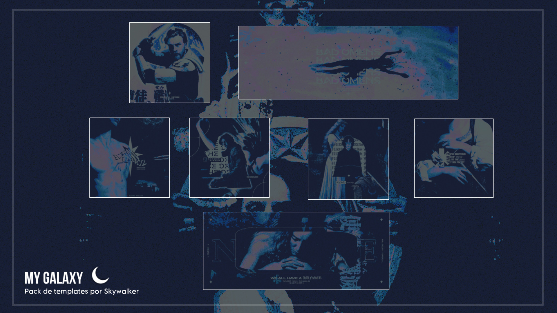 my galaxy | pack de templates by skywalker by Cariexc on DeviantArt