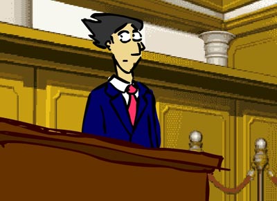 Phoenix Wright ausser sich.