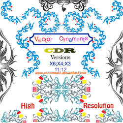 vector ornaments corel draw