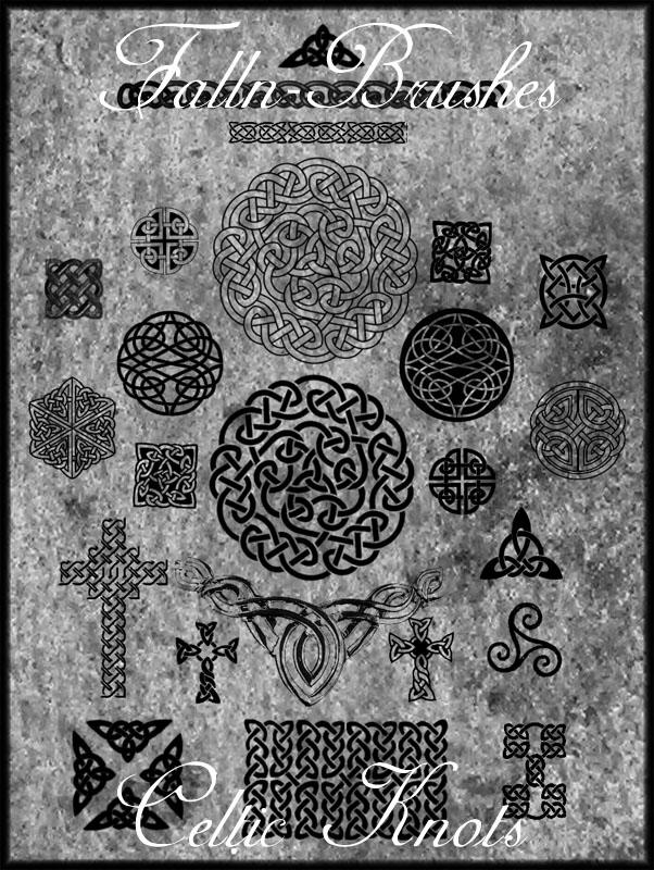 Celtic Knot Brushes by FallnStock on DeviantArt