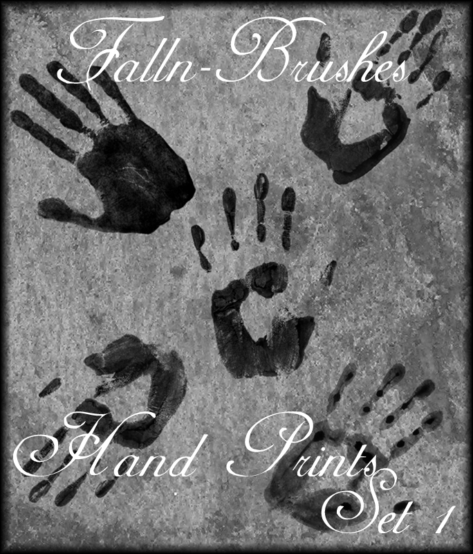 Hand Prints Brushes Set 1