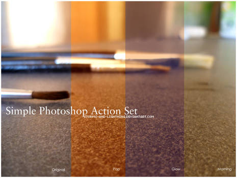 Simple Photoshop Actions Set