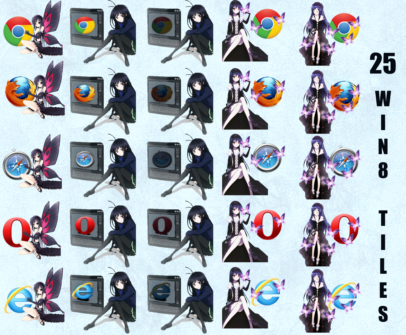 Accel World Browser Icons/Win 8 tiles