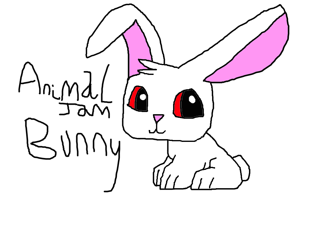 Cute Animal Jam Bunny Drawing by LaceyPowerPuffGirl on DeviantArt