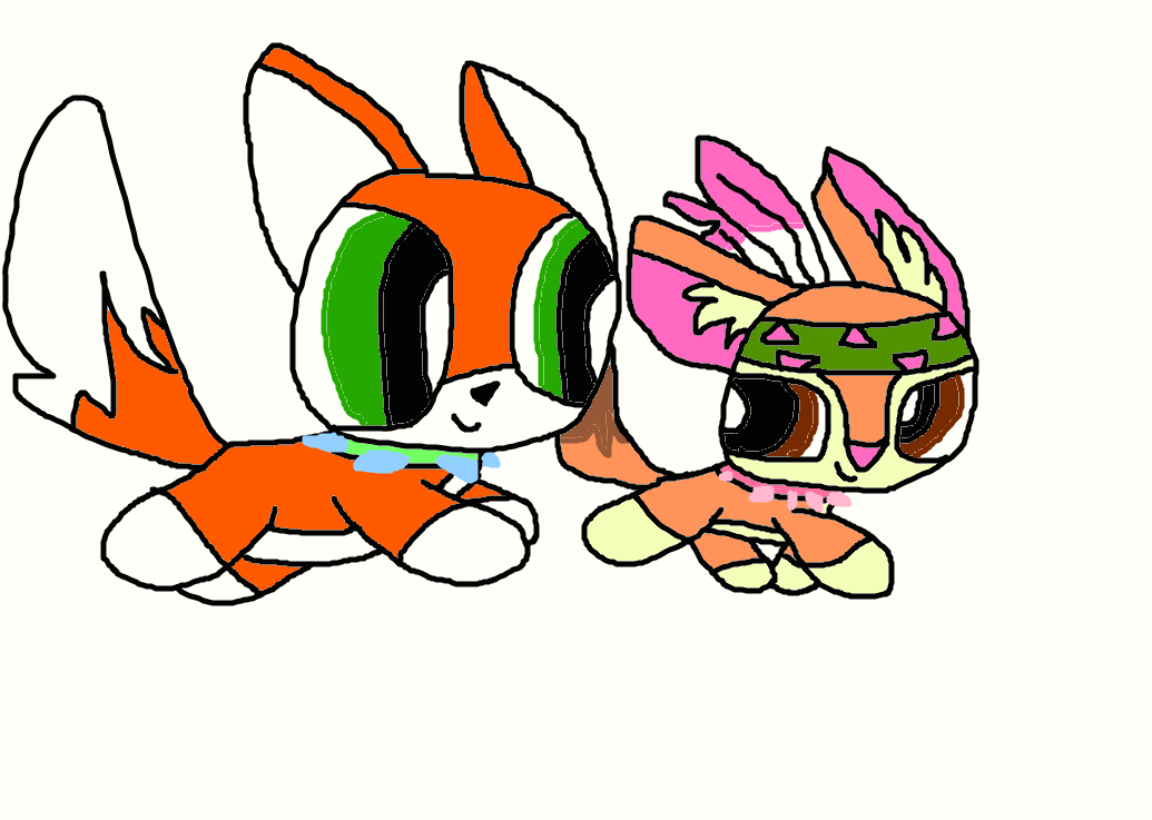 PAWSOME And CUTE Drawing of Junior and Twinkle by LaceyPowerPuffGirl on ...