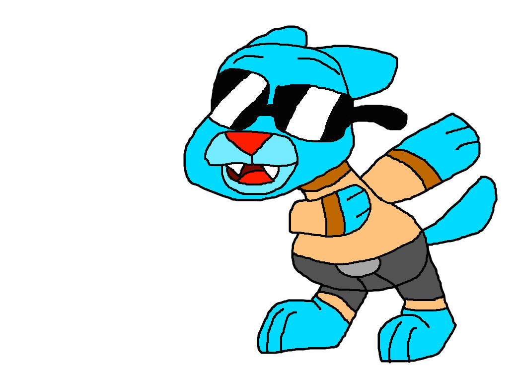 Dabbing Drawing of Gumball by LaceyPowerPuffGirl on DeviantArt