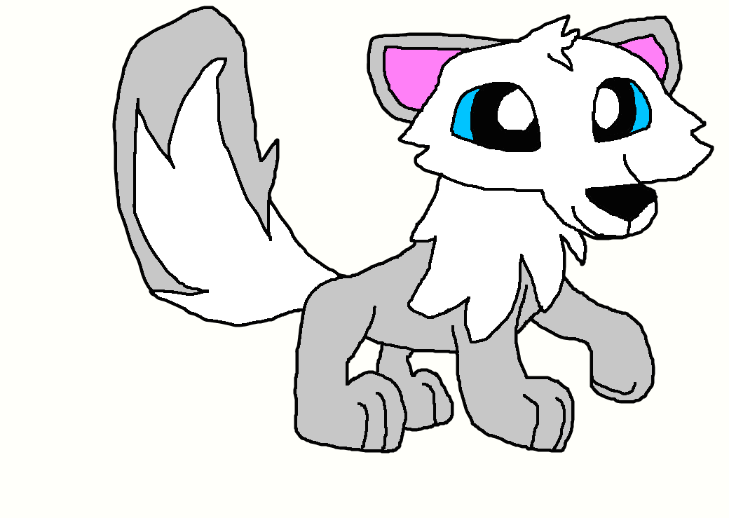 Animal Jam Drawing of an Artic Fox by LaceyPowerPuffGirl on DeviantArt