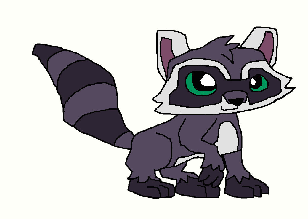 Animal Jam Drawing of a Raccoon by LaceyPowerPuffGirl on DeviantArt