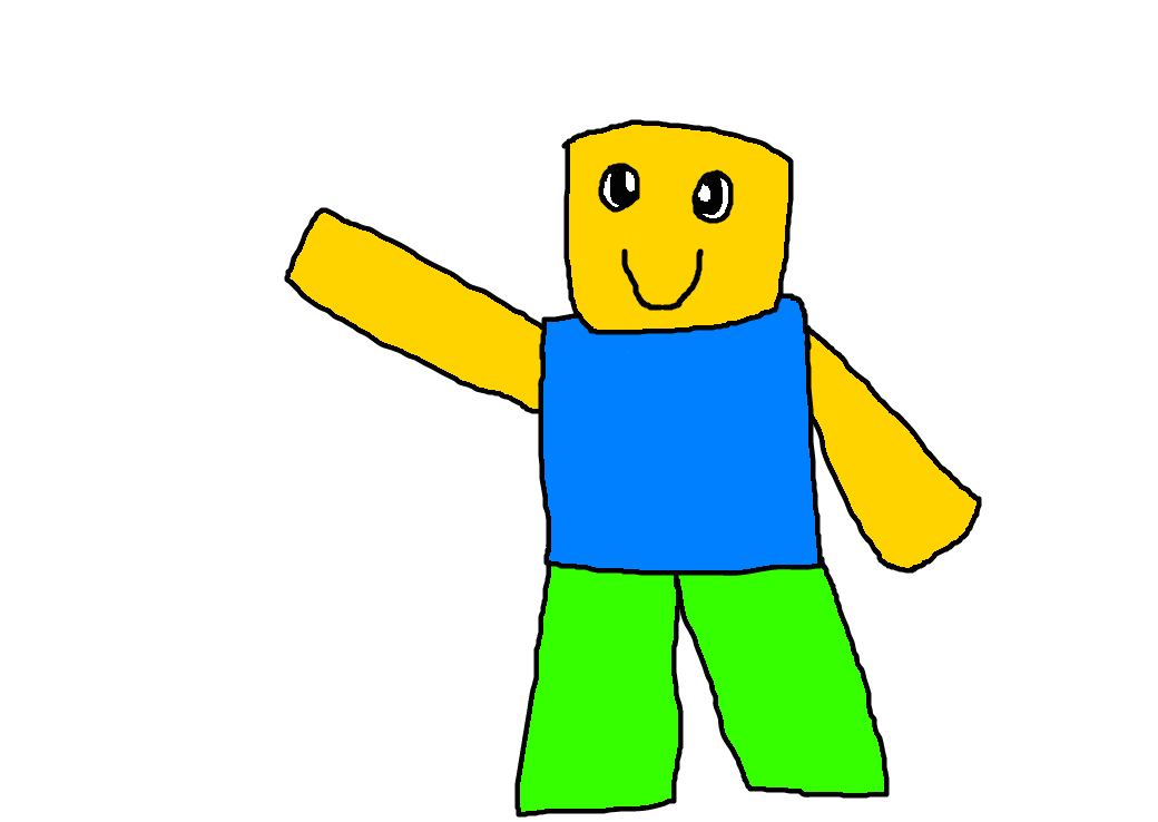 Roblox Drawing of a Noob Again by LaceyPowerPuffGirl on DeviantArt