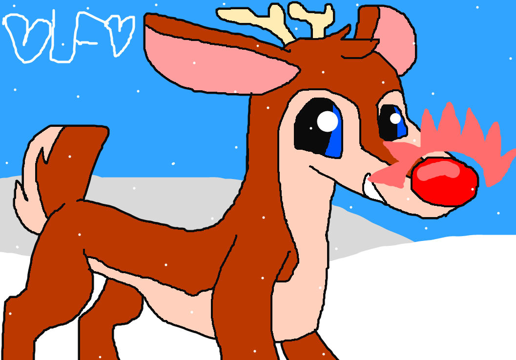 Christmas Drawing Rudolph the Red Nosed Reindeer by Christmas Drawing Rudolph the Red Nosed Reindeer by
