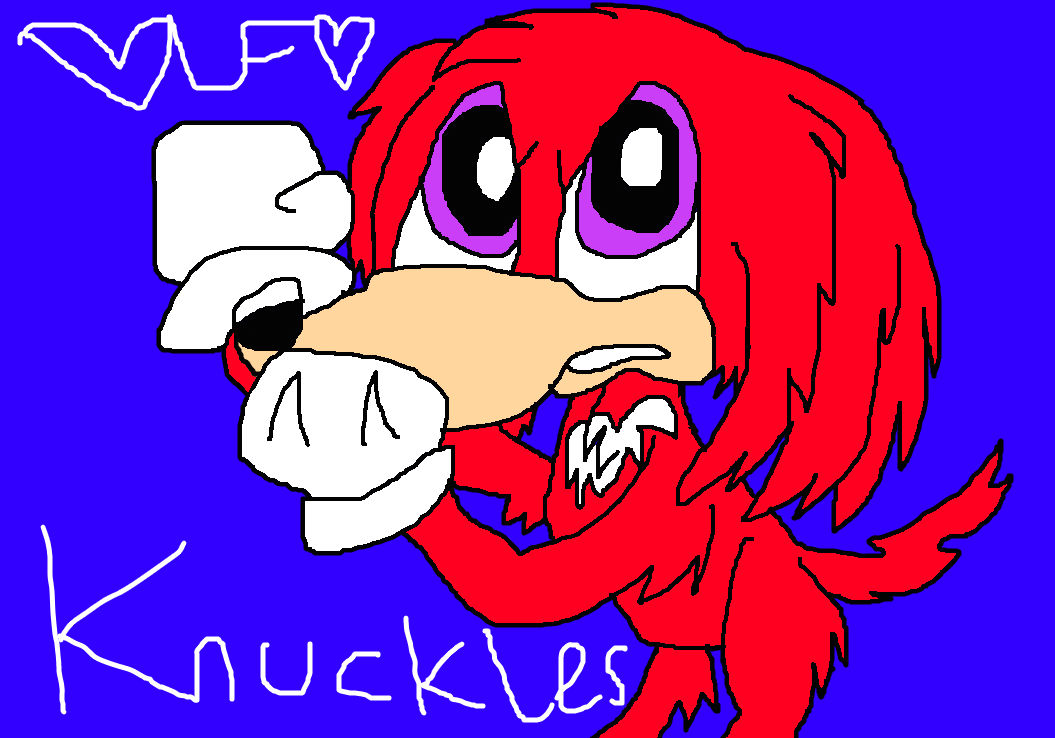 Drawing - Just Knuckles the Echidna by LaceyPowerPuffGirl on DeviantArt