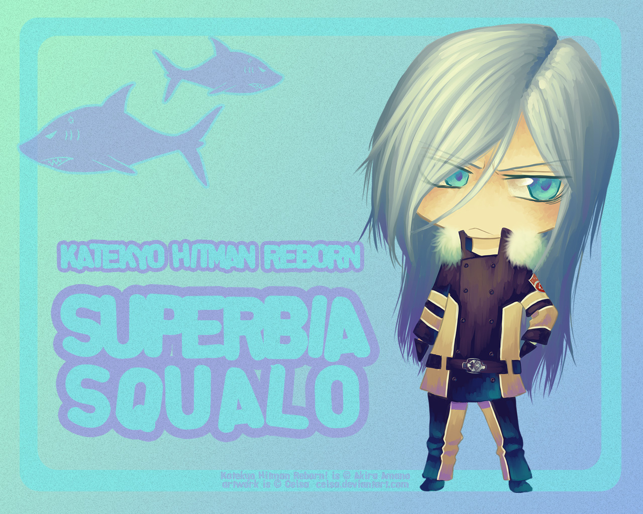 Wallpaper: Chibi Squalo