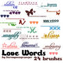 Love Words Brush Set