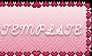 Stamp template - hearts border