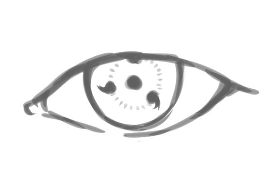 sharingan eye drawing