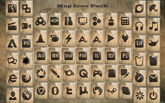 Map icon pack