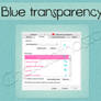 Cursor blue transparency