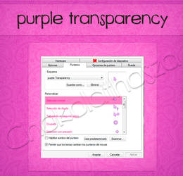 cursor purple transparency